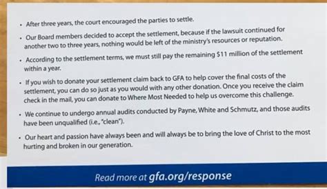 Gospel for Asia Reaches Settlement Ending 3.